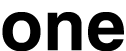 one